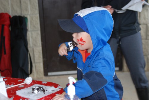 Free Canada Day Cake.