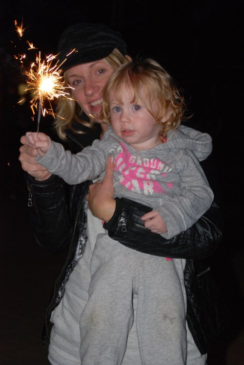 Sparklers are always fun.